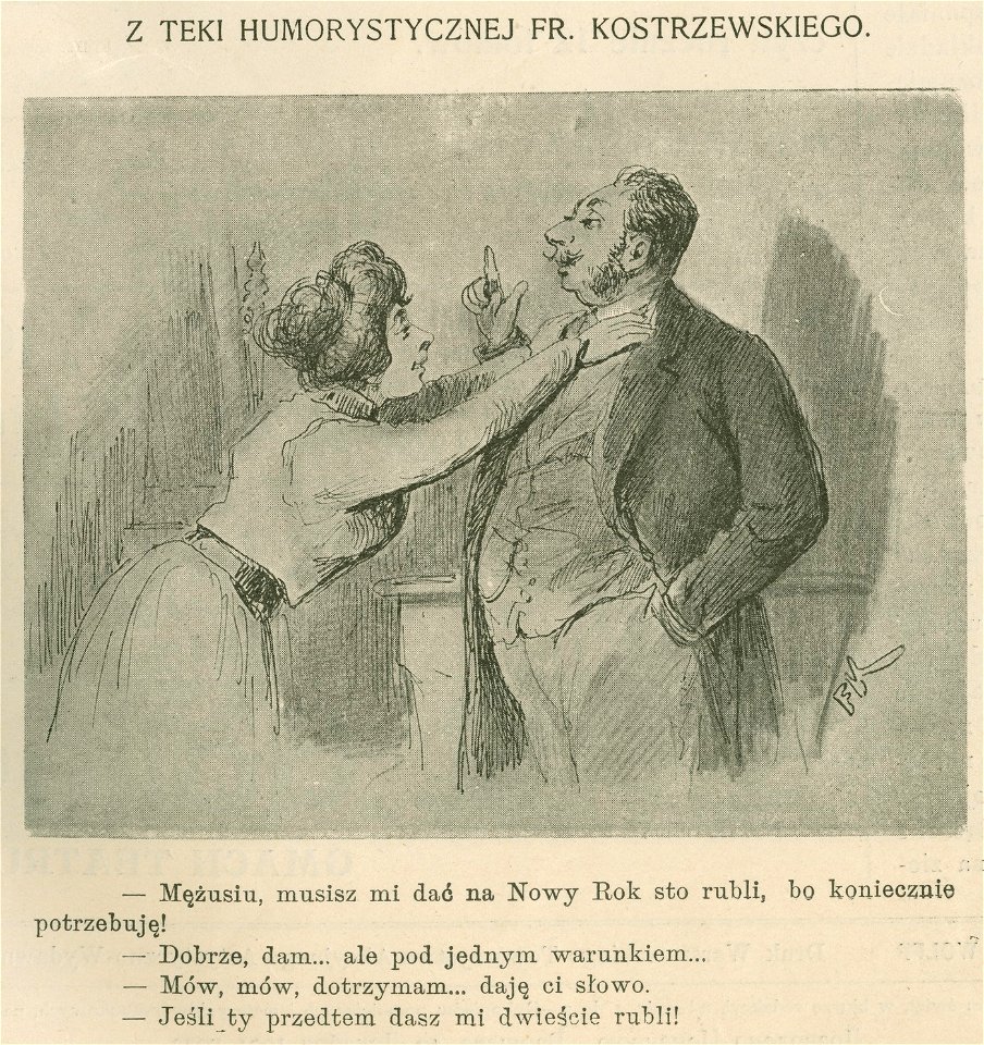Małżeństwo Z teki humorystycznej Fr. Kostrzewskiego (79298)