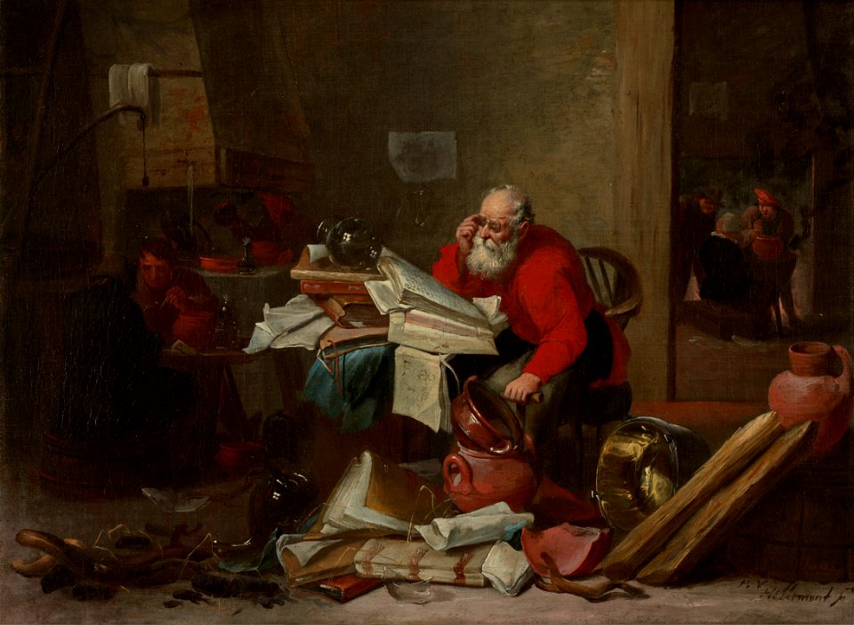 Mattheus van Hellemont The Alchemist