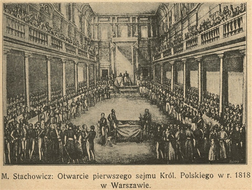M. Stachowicz - Otwarcie pierwszego sejmu Król. Polskiego w r. 1818 w Warszawie (71490)