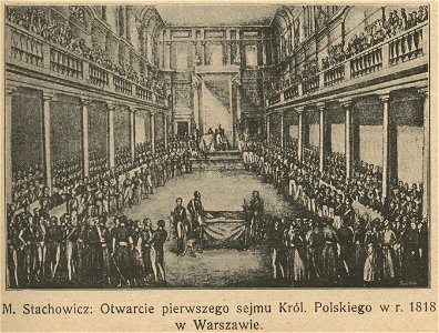 M. Stachowicz - Otwarcie pierwszego sejmu Król. Polskiego w r. 1818 w Warszawie (71490)