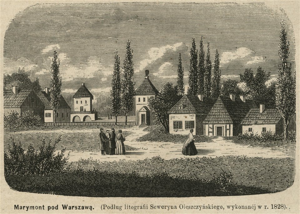 Marymont pod Warszawą (Podług litografii Seweryna Oleszczyńskiego, wykonanej w r. 1828) (58289)