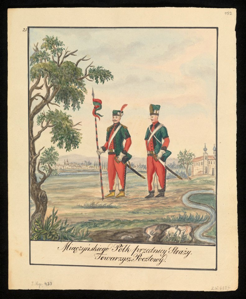 Miaczynskiego Polk przedniey ! Strazy - Towarzysz Pocztowy. 1847 (72494831)