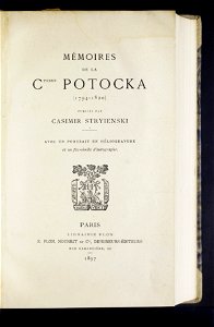 Memoires de la comtesse de Potocka - (1794-1820) 1897 (115790148)