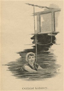 Nauka pływania - Oddział kobiecy (59024). Free illustration for personal and commercial use.