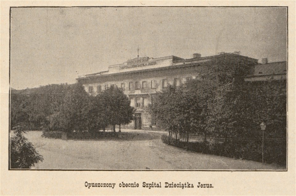 Opuszczony obecnie szpital Dzieciątka Jezus przy pl. Wareckim (44812)