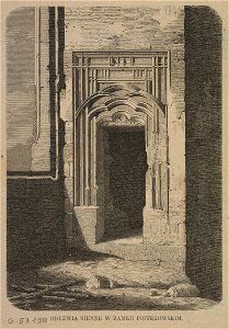 Odrzwia sienne w zamku piotrkowskim 1864 (64640749)