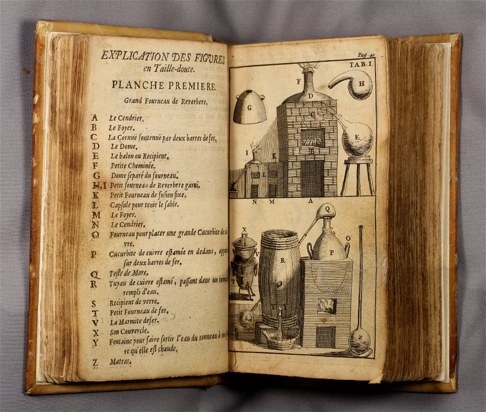 Nicolas Lemery 1683 Cours de chymie illustration