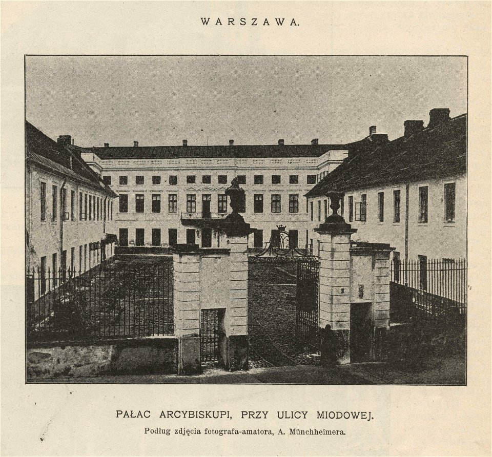 Pałac Arcybiskupi przy ul. Miodowej (55443)
