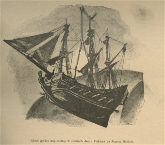 Okręt (godło kupiectwa) w sieniach domu Fukiera na Starem Mieście (59979)
