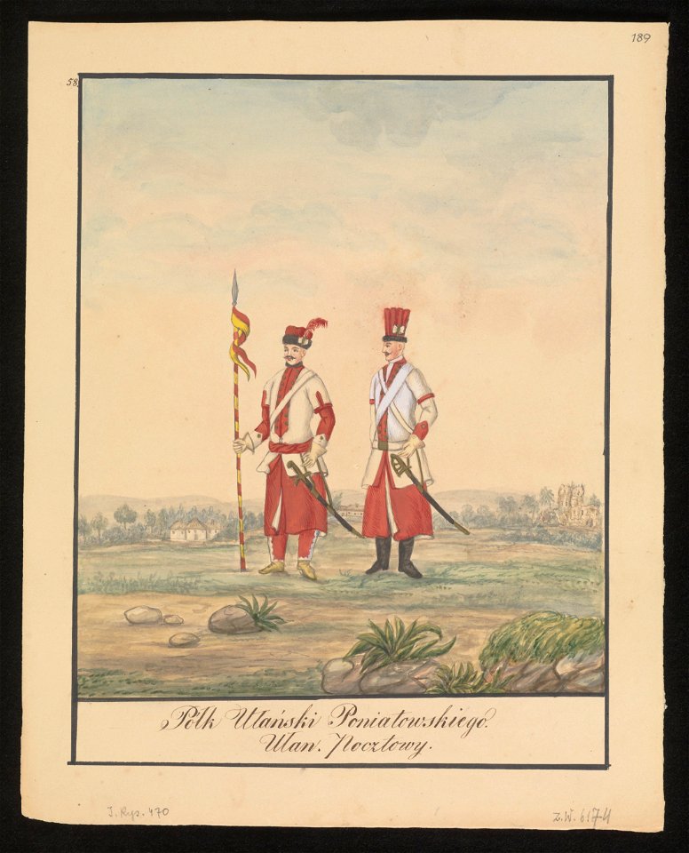 Polk ! Ulanski Poniatowskiego - ulan pocztowy. 1847 (72495157)