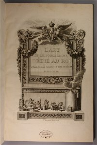 Nicolas-Christiern Milly 1771 L'art de la porcelain title