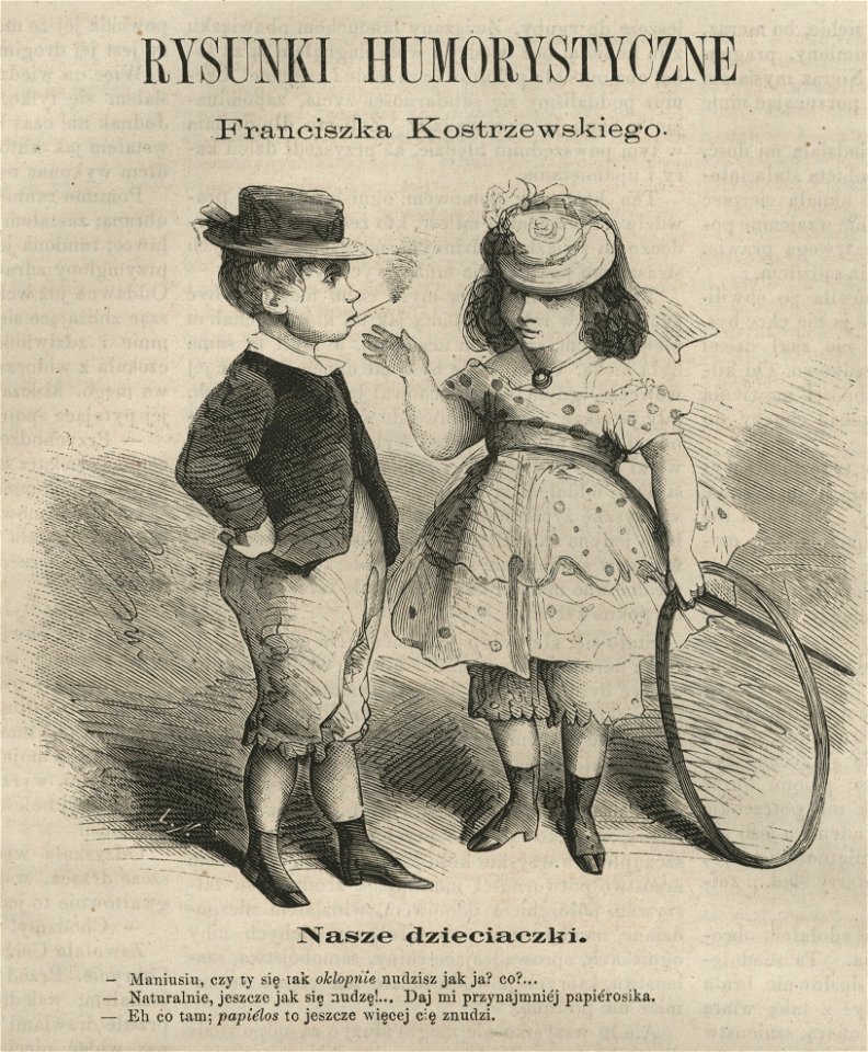 Nasze dzieciaczki Rysunki humorystyczne Franciszka Kostrzewskiego (58550)