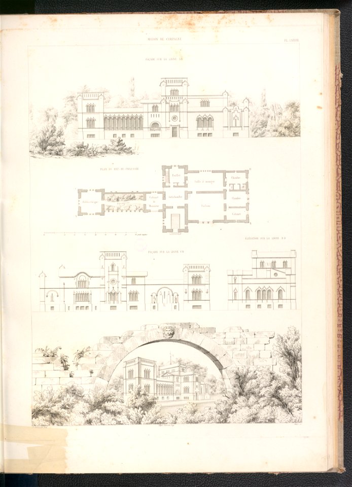 Plany budowli obejmujace rozmaite rodzaje 1843 (120569579)
