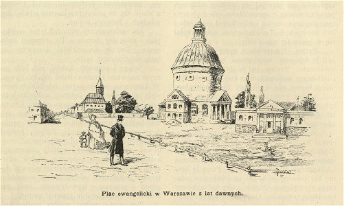 Plac Ewangelicki w Warszawie z lat dawnych (61952)