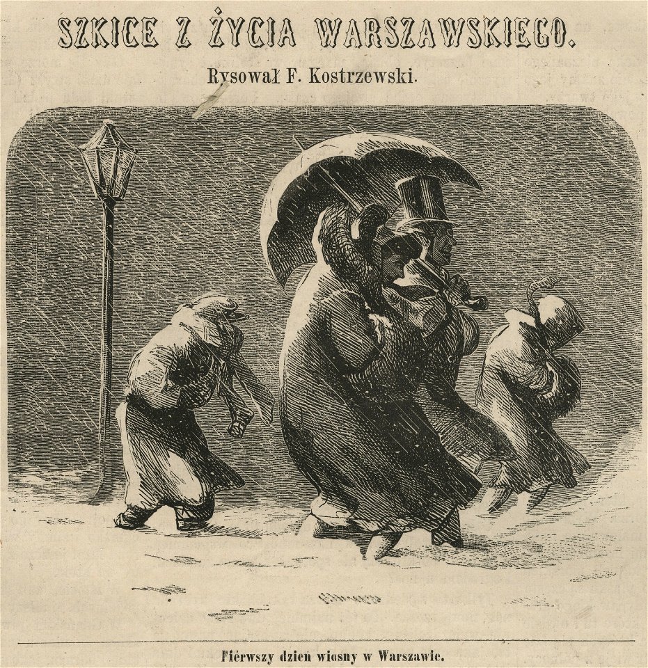 Pierwszy dzień wiosny w Warszawie szkice z życia warszawskiego (58418)