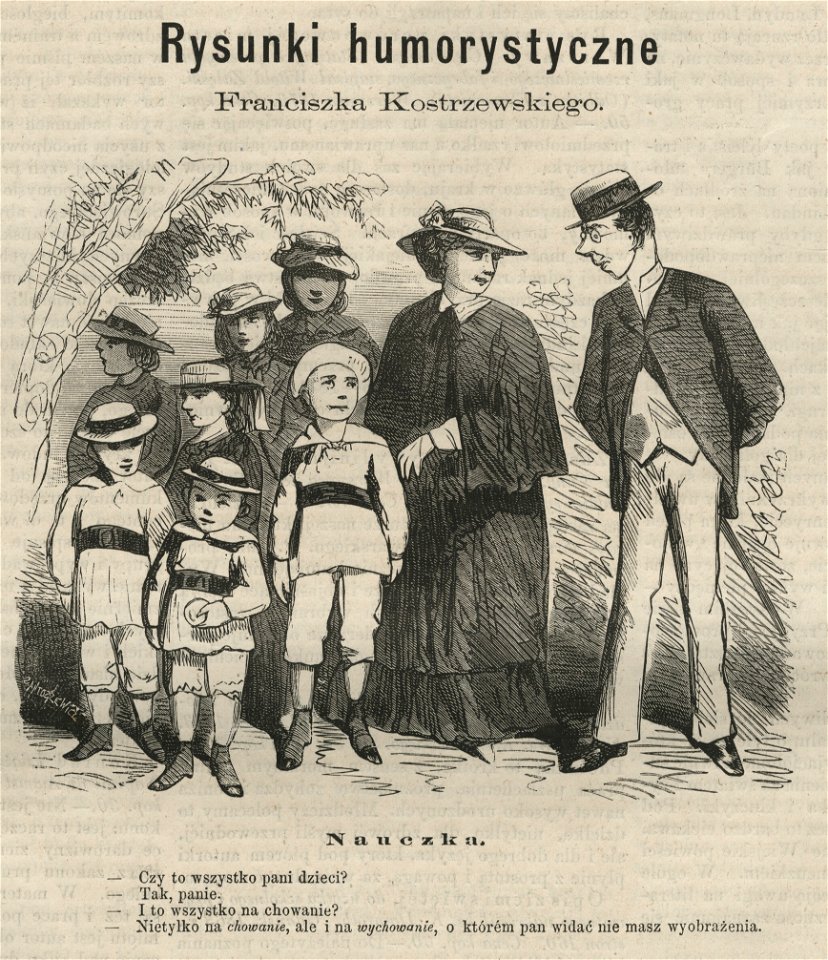 Nauczka Rysunki humorystyczne Franciszka Kostrzewskiego (58633)