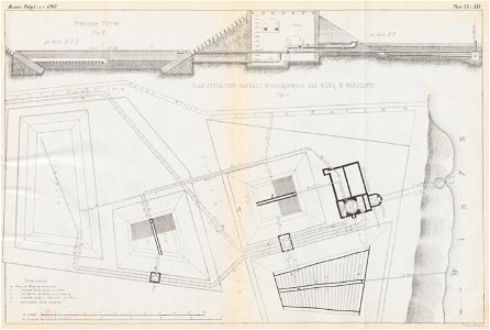 Plan części miasta Warszawy z pokazaniem Wodociągów wykonanych podług projektu H. Marconi- Plan sytuacyjny Zakładu Wodociągowego nad Wisłą w Warszawie (43880)
