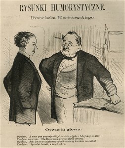 Otwarta głowa Rysunki humorystyczne Franciszka Kostrzewskiego (58535)