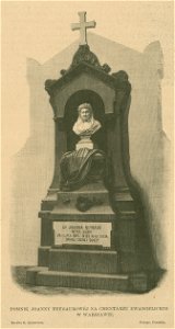 Pomnik Joanny Neybaurowej na cmentarzu ewangelickim w Warszawie Rzeźba B. Syrewicza Fotogr. Conrada (77286)