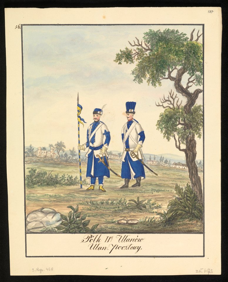 Polk ! IIgi Ulanow - ulan pocztowy. 1847 (72495099)