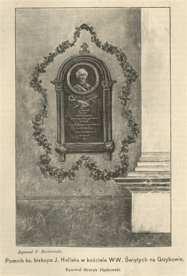 Pomnik ks. biskupa J. Hollaka w kościele W.W. Świętych na Grzybowie (59469)