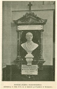 Pomnik Józefa Mianowskiego odsłoniony w dniu 14 b.m. w kościele po-Pijarskim w Warszawie (79234)