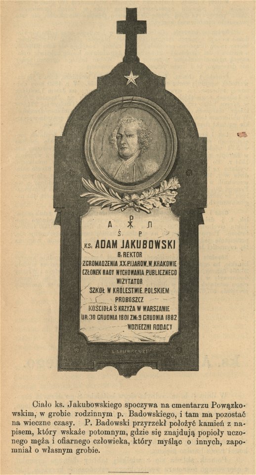Pomnik ks. Adama Jakubowskiego w kościele św. Krzyża (52808)