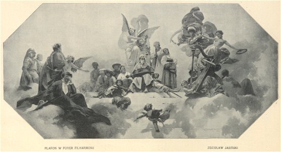 Plafon w foyer filharmonii Zdzisław Jasiński (73083)