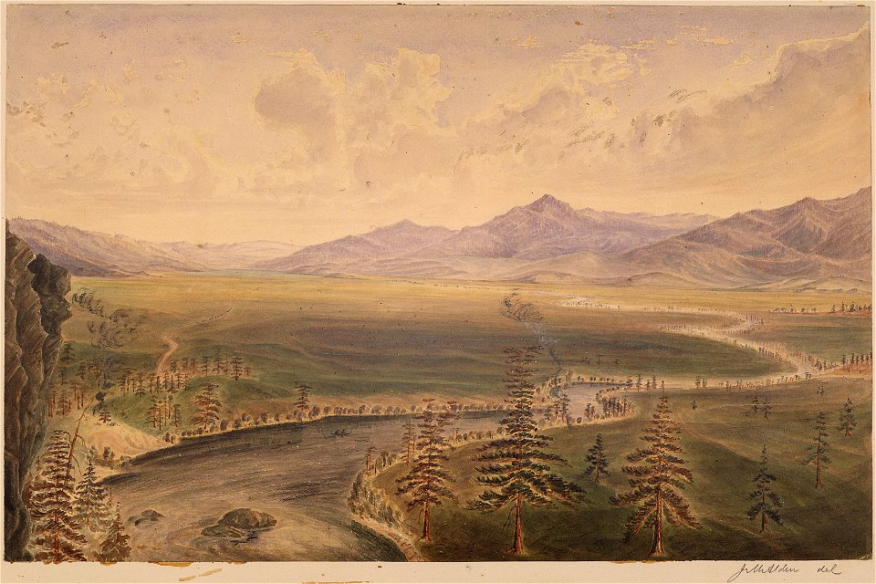 Plante's Crossing-Spokane River and Plains-trail runs N. N. E - NARA - 305507