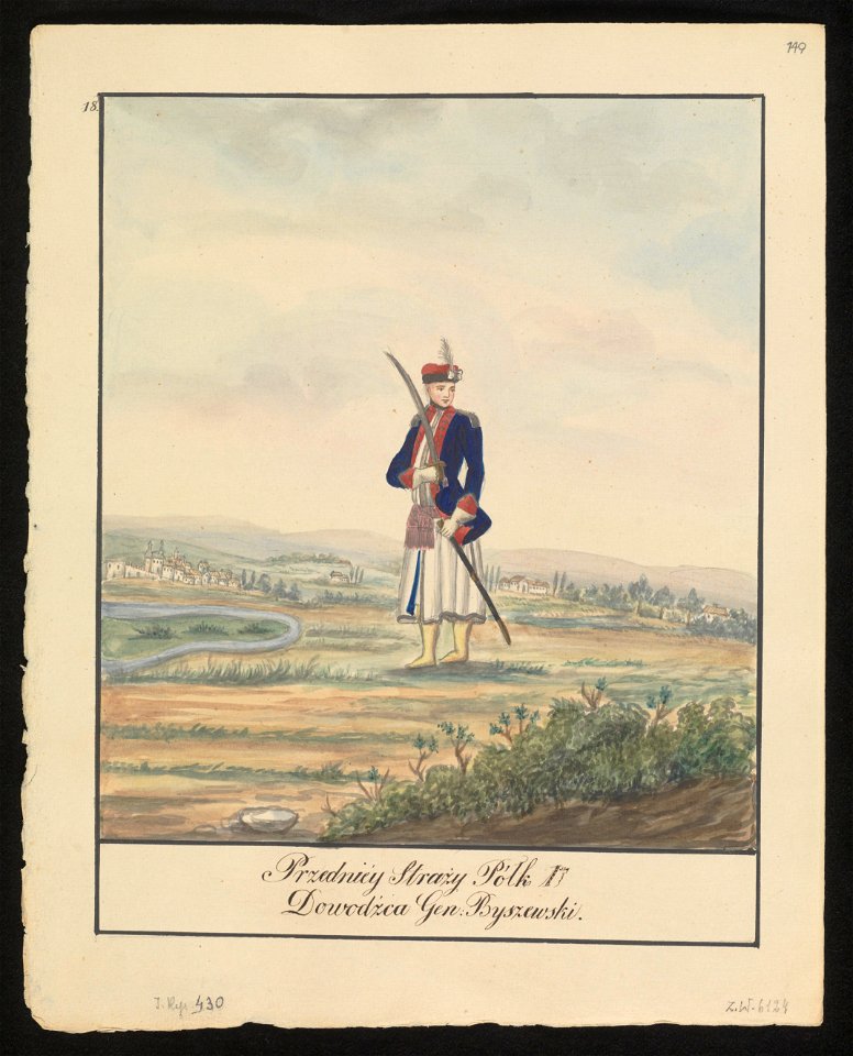 Przedniej Strazy Polk ! 1szy - Dowodzca ! Gen. Byszewski. 1847 (72494828)