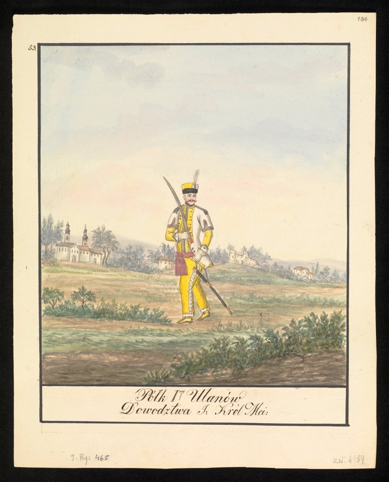 Polk 1szy Ulanow Dowodztwa J. Krol Mci. 1847 (72495095)