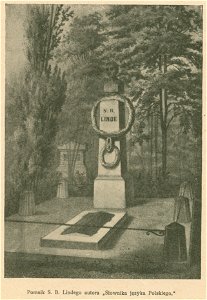 Pomnik B. S. Lindego autora Słownika języka Polskiego (80075)