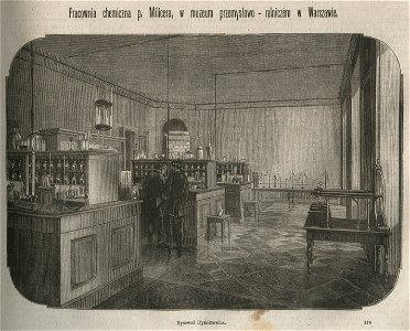 Pracownia chemiczna p. Milicera, w muzeum przemysłowo - rolniczem w Warszawie (58731)
