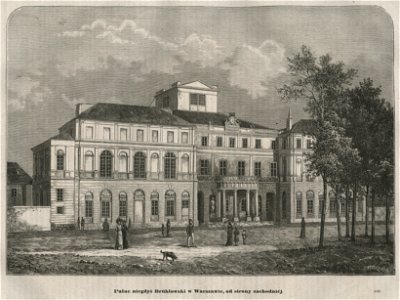 Pałac niegdyś Brühlowski w Warszawie, od strony zachodniej (58710)