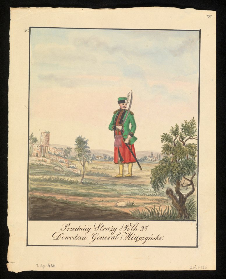 Przedniey Strazy Polk ! 2gi - dowodca general Miaczynski. 1847 (72494830)