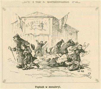 Popłoch w menażerii Z teki Fr. Kostrzewskiego (79409)