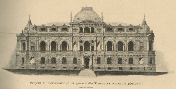 Projekt M. Tołwińskiego na gmach dla Towarzystwa sztuk pięknych - Nagroda druga (60489)