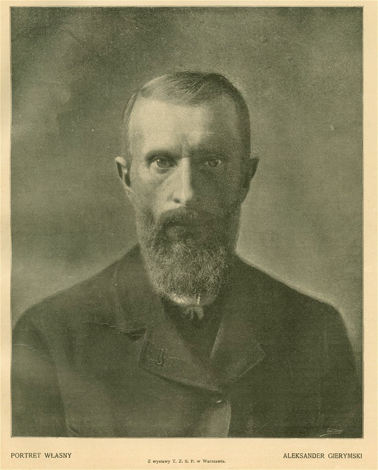 Portret własny Aleksander Gierymski Z wystawy T. Z. S. P. w Warszawie (76434)