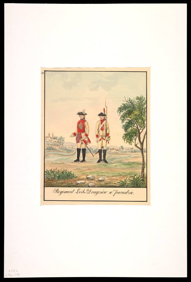 Regiment Leib-Dragonow w paradzie. 1847 (73922346)