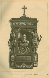 Projekt pomnika Józefa Ignacego Kraszewskiego mającego stanąć w kościele Ś. Krzyża w Warszawie Rzeźba J. Kryńskiego (77613)