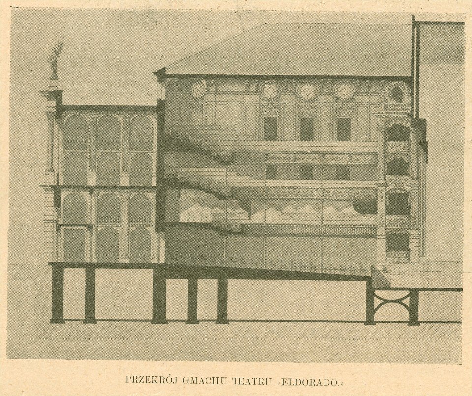 Przekrój gmachu teatru Eldorado (80458)