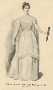 Salomea Kruszelnicka w roli Hrabiny, Akt II, Rys. St. Lentz (62867)