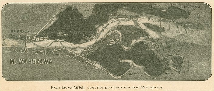 Regulacya Wisły obecnie prowadzona pod Warszawą (80627)