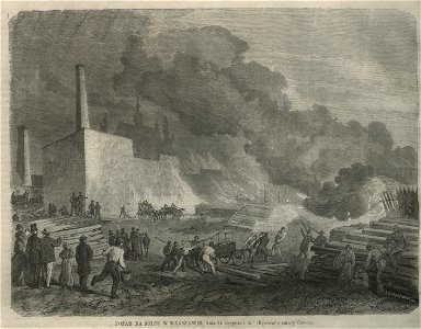Pożar na Solcu w Warszawie dnia 14 sierpnia rb. 1868 (58481)