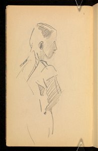 Szkicownik Ludwika Pugeta ze szkicami zwierzat i osob - Inc. - Drezno 1915 (74164799)
