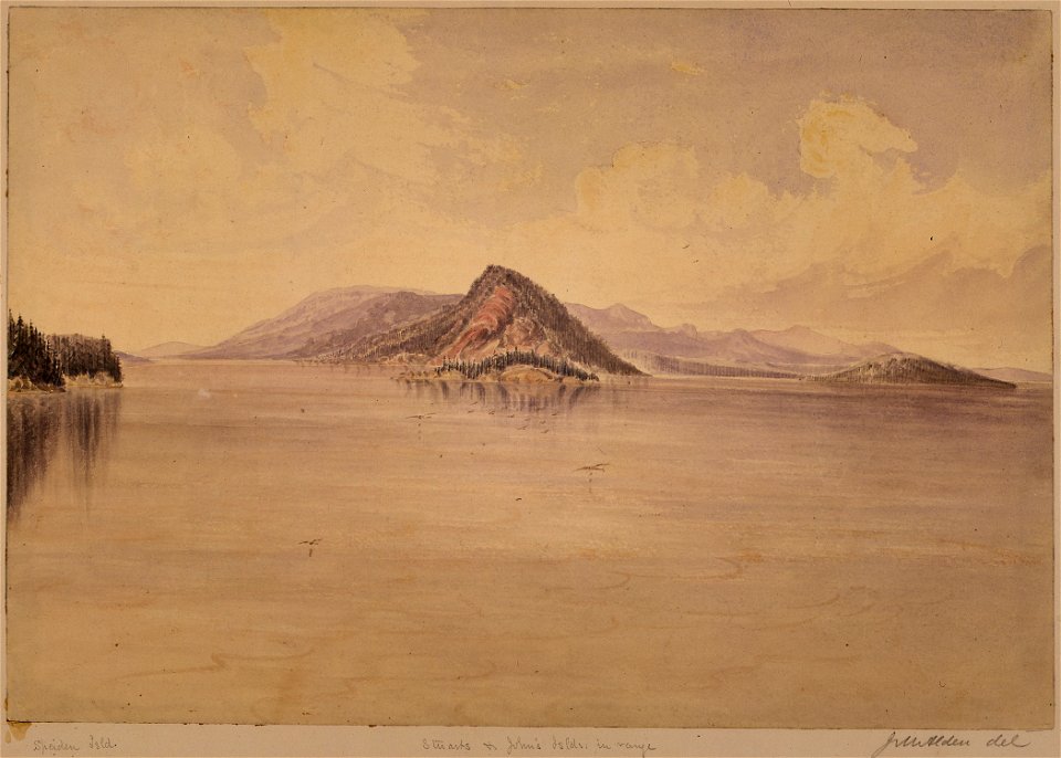 Straits of Haro. Stewart's Island in the centre - NARA - 305491