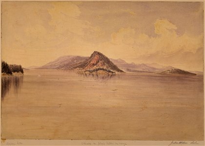 Straits of Haro. Stewart's Island in the centre - NARA - 305491