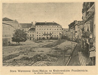 Stara Warszawa Dom Malcza na Krakowskim Przedmieściu ze zbiorów Marcina Olszyńskiego (71488)