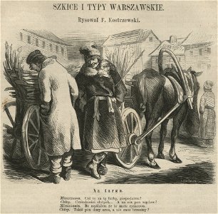 Szkice i typy warszawskie - Na targu (58093)