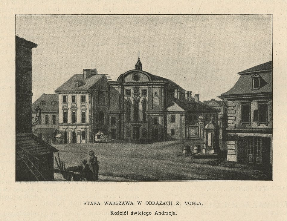 Stara Warszawa w obrazach Z. Vogla - Kościół świętego Andrzeja (54972)